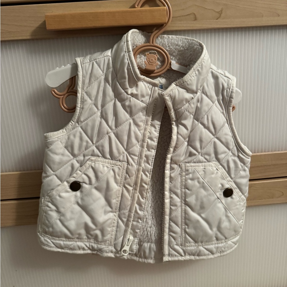 Gap Kids Quilted White Vest